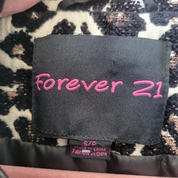Vintage forever 21 cheetah print peacoat - Picture 5 of 8